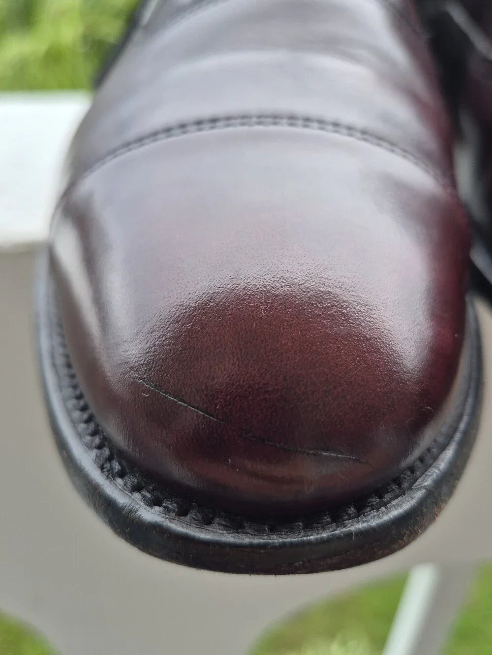 Allen Edmonds Park Avenue Cap-Toe Oxford Shoes Size 11.5 D. Burgundy.